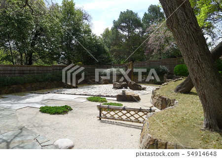 Stone Garden At The Fort Worth Botanical Gardens Stock Photo