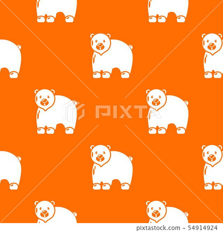 Canadian bear pattern vector orange Canadian bear pattern vector orange 54914924