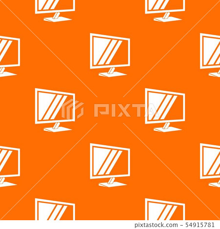 Tv pattern vector orange 54915781