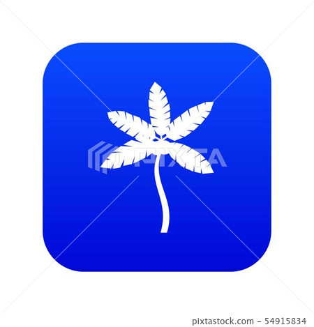 Palm tree with coconuts icon digital blue 54915834