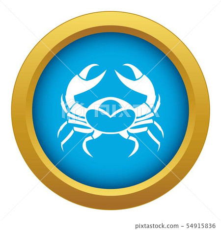 Big crab icon blue vector isolated 54915836