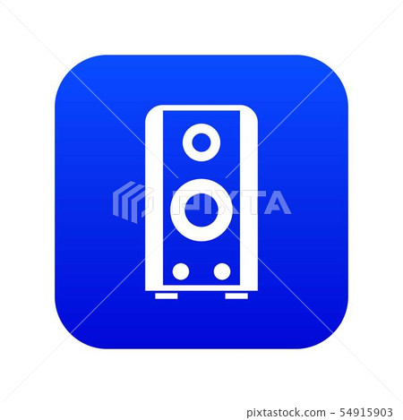 Black sound speaker icon digital blue Black sound speaker icon digital blue 54915903