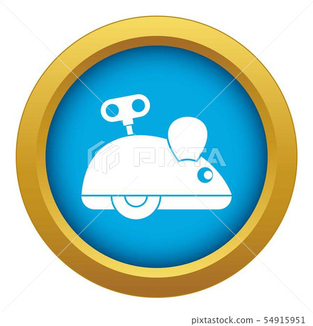 Clockwork mouse icon blue vector isolated 54915951
