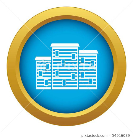 Houses icon blue vector isolated Houses icon blue vector isolated 54916089