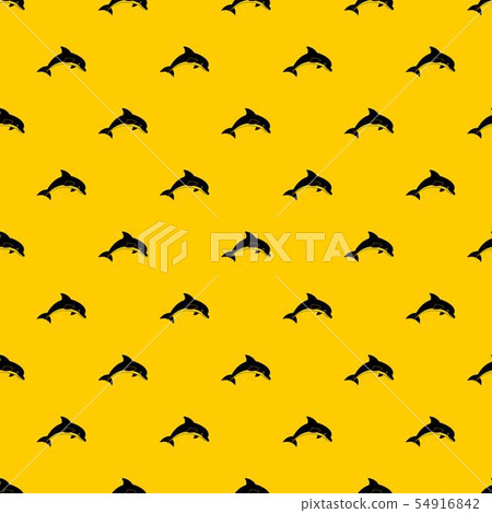 Jumping dolphin pattern vector 54916842