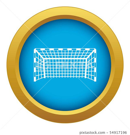 Goal post icon blue vector isolated 54917196