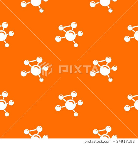 Molecule molecular pattern vector orange Molecule molecular pattern vector orange 54917198