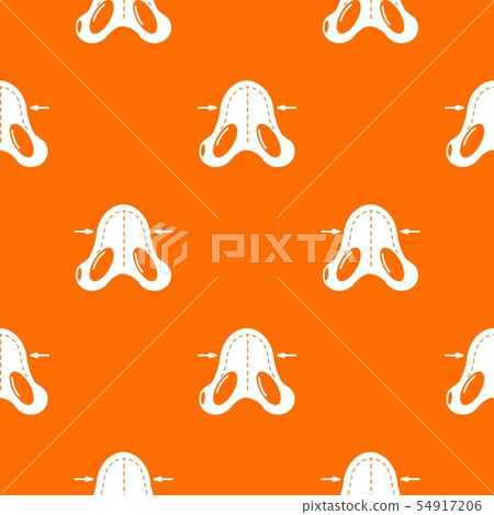 Nose reduction pattern vector orange Nose reduction pattern vector orange 54917206