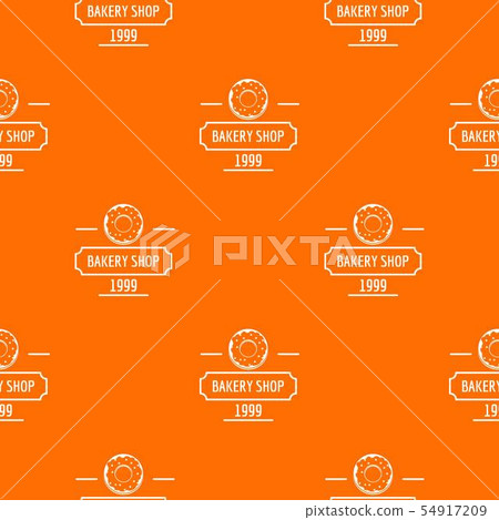 Bakery fresh pattern vector orange Bakery fresh pattern vector orange 54917209