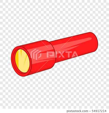 Red flashlight icon, cartoon style Red flashlight icon, cartoon style 54917214