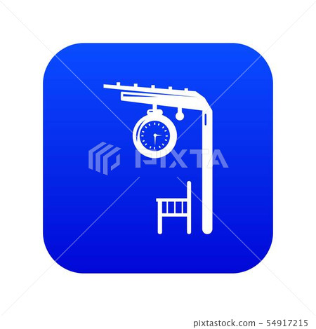 Platform railway icon blue vector Platform railway icon blue vector 54917215