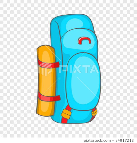 Tourist backpack icon in cartoon style Tourist backpack icon in cartoon style 54917218