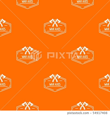 War axe pattern vector orange War axe pattern vector orange 54917408