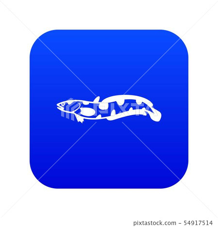 Anarhichas fish icon digital blue Anarhichas fish icon digital blue 54917514