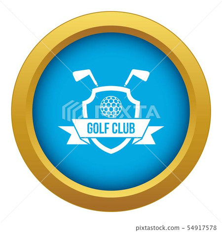 Golf club emblem icon blue vector isolated Golf club emblem icon blue vector isolated 54917578