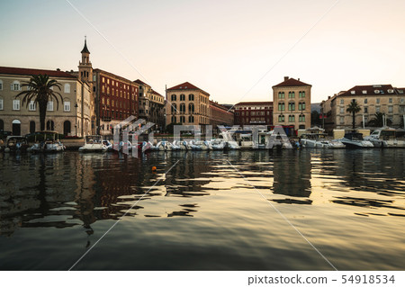 Old town of Split in Dalmatia, Croatia. 54918534