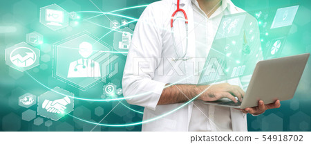 Doctor with Medical Healthcare Research Concept 54918702
