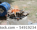Charcoal furnace make for gold Buddha statue 54919234