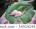 The lotus flower is ordained for the monk. 54919248