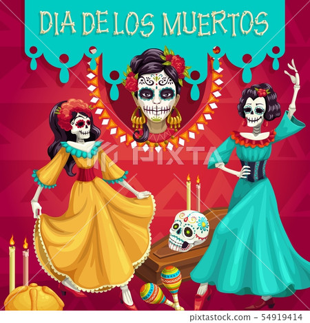 Dia des los Muertos party, Mexican Dead Skeletons Dia des los Muertos party, Mexican Dead Skeletons 54919414