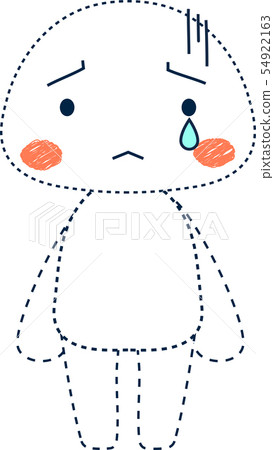 Cute human icon facial expression pose illustration Cute human icon facial expression pose illustration 54922163