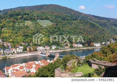The river Nekar, Germany The river Nekar, Germany 54922961