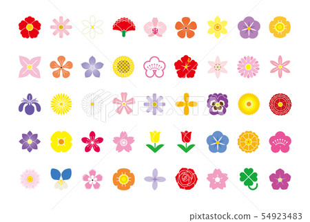 花圖標集 54923483