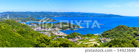View from Yurigatake Park Observatory-Panorama-Saikai City, Nagasaki Prefecture View from Yurigatake Park Observatory-Panorama-Saikai City, Nagasaki Prefecture 54923690