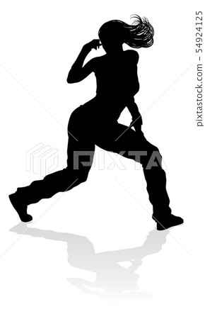 Street Dance Dancer Silhouette Street Dance Dancer Silhouette 54924125