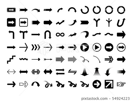 Arrow icon set - Stock Illustration [54924223] - PIXTA