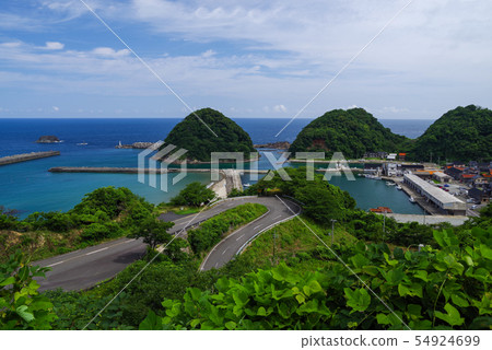 Hyogo Prefecture Shinonsen-cho Scenery at the entrance of the Nanasaka Hachiman (July 2019) 54924699