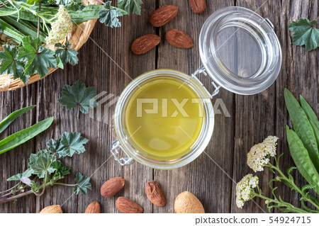 Almond oil in which herbs have been macerated 54924715