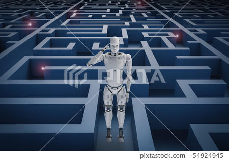 robot in maze 54924945
