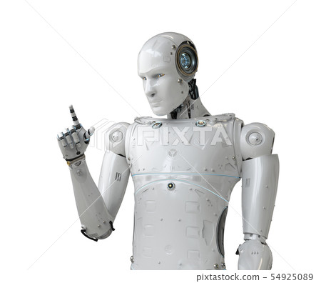 robot finger point robot finger point 54925089