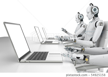 robot call center robot call center 54925158