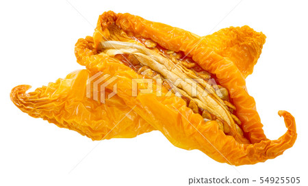 Sun-dried yellow tomato halves, paths Sun-dried yellow tomato halves, paths 54925505