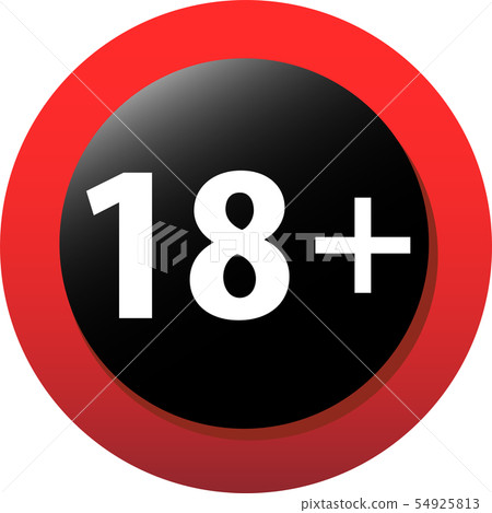 R Designation R-18 Prohibition Sign Youth Content Prohibition Illustration 54925813