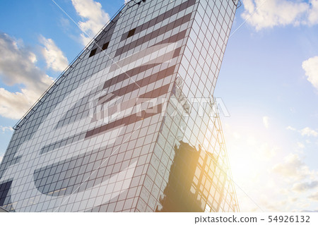 Modern office building with sign Euro Modern office building with sign Euro 54926132