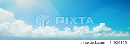 Blue sky clouds background. Beautiful landscape Blue sky clouds background. Beautiful landscape 54926139