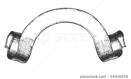 Advertising Blank Ribbon Arc Hand Drawn Vector Advertising Blank Ribbon Arc Hand Drawn Vector 54926839