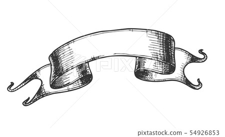 Business Promotional Title Ribbon Doodle Vector Business Promotional Title Ribbon Doodle Vector 54926853