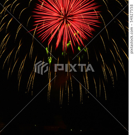 Nice and colorful fireworks in italy Nice and colorful fireworks in italy 54927558