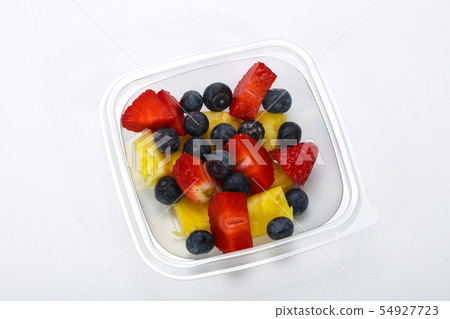 Sliced fruit mix in the box 54927723