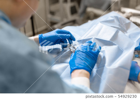 A professional ophthalmologist performs eye A professional ophthalmologist performs eye 54929230