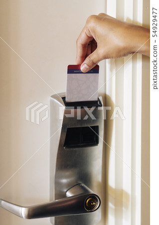 Woman check in to the room Woman check in to the room 54929477