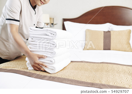 Maid working at the hotel 54929707