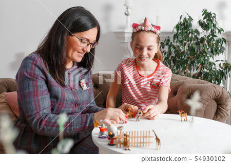 Teen girl on reception at the psychotherapist. 54930102