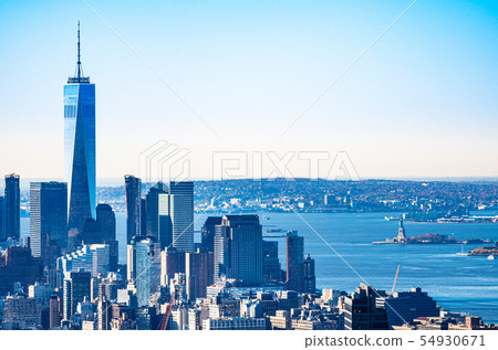 New York 1 World Trade Center and Statue of Liberty New York 1 World Trade Center and Statue of Liberty 54930671