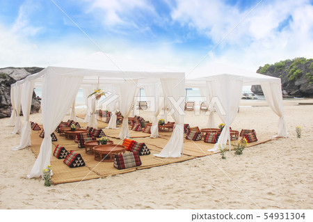 Seating comfort for the tourists on the tropical Seating comfort for the tourists on the tropical 54931304