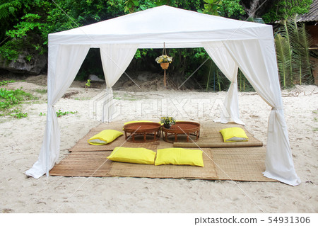 Seating comfort for the tourists on the tropical 54931306